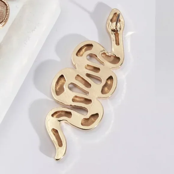 Snake Serpent Earings - Picture 2 of 3